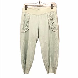 Rich Pink Girl Mint Green Eyelet Ruffle Pants Size Medium Brand New